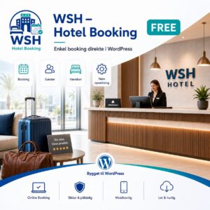 WSH Hotel Booking Free til WordPress for hoteller og overnatningssteder