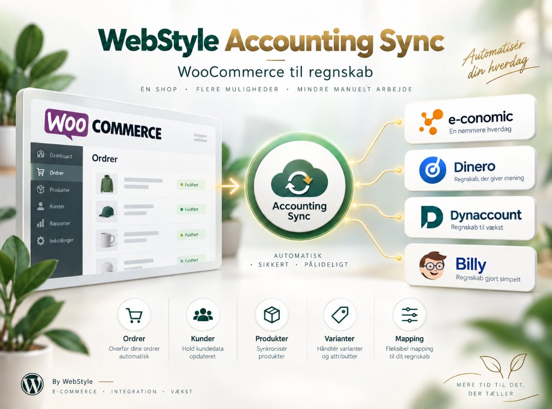 Accounting plugin til WooCommerce og økonomisystem